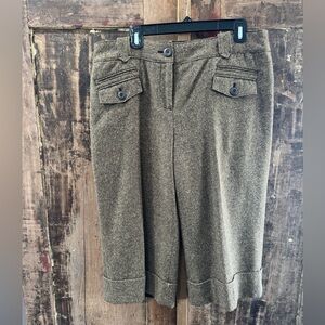 LOFT CROPPED WOOL BLENDS PANTS